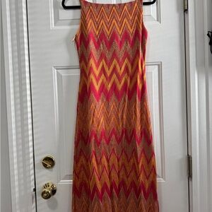 Missoni Metallic Crochet-knit Maxi Dress